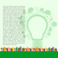 Go green concept Save world vector Illustration N22