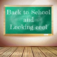 Back to school poster with chalkboard EPS10 N4