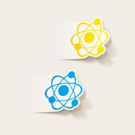 realistic design element atom N98
