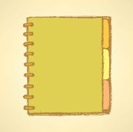 Sketch notebook with spiral N3