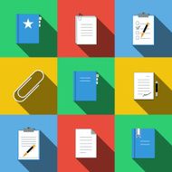 Set of icons in a flat style N3