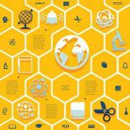 Education flat infographic N148