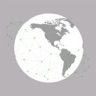 World globe Vector Illustration background for communication N6
