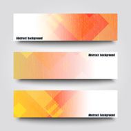 Set of banner templates with abstract background N14