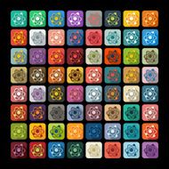 Flat design atom N12