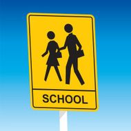 School Zone Crossing Sign N3