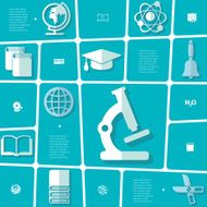 Education flat infographic N154