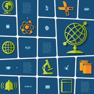 Education flat infographic N155