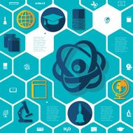 Education flat infographic N158