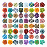 Flat design atom N14