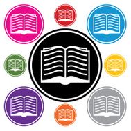 vector set of book symbols