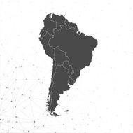 South America map vector illustration for communication N2