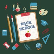 Education and School Supplies icon set N3