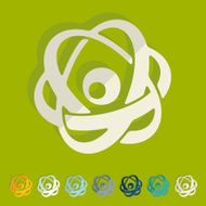 Flat design atom N16