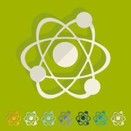 Flat design atom N17