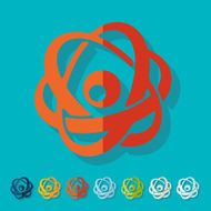 Flat design atom N18