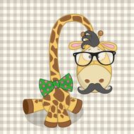 Hipster Giraffe