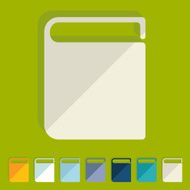 Flat design book N80