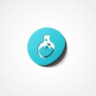 Laboratory glass web icon N3