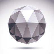 Vector abstract 3D object design element template N3