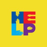 Helping hands Vector illustration N3