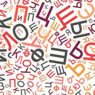 russian alphabet background