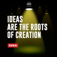 Idea concept Ideas are the roots of creation
