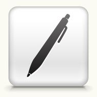 Square Button with Ink Pen