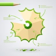 infographics with pencil sharpend N3