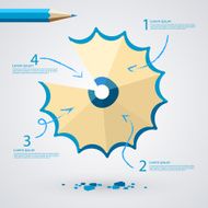 infographics with pencil sharpend N4