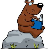 Cartoon Bear Reading N2