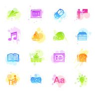 Stains Icons - School and Education