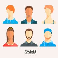 Set of avatar icons N6