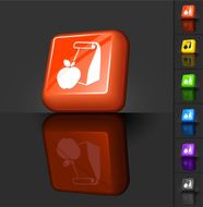 school lunch 3D button design