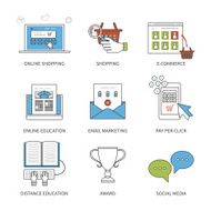 Concept for online shopping mobile marketing e-commerce social media N2