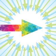 arrows vector for business grow idea N8