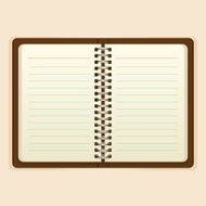 Open notebook vector N4