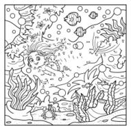 Numbers game little mermaid and sea world
