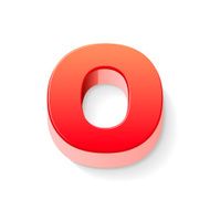 3d red letter O N3
