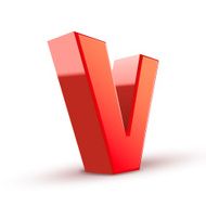 3d red letter V N5