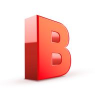3d red letter B N3