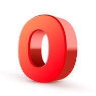 3d red letter O N4