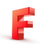 3d red letter F N7