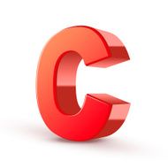 3d red letter C N5