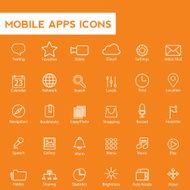 Set of vector linear media service icons N2
