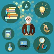 Education and science professor teacher university college school