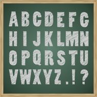 Chalk alphabet N2