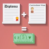Flat design vector illustration concept for picking interview N2