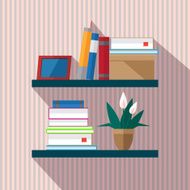 Bookshelf with books N2