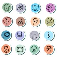 Web Icons doodles Set N2
